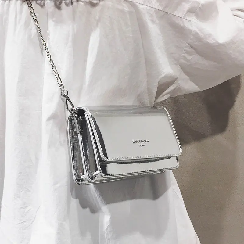 2022 Mirrored Silver Crossbody Messenger Bag Ladies Elegant Womens Shoulder Bag Female French Niche Chain Small Purse Sac A Main
2022 Mirrored Silver Crossbody Messenger Bag Ladies Elegant Womens Shoulder Bag Female French Niche Chain Small Purse Sac A Main