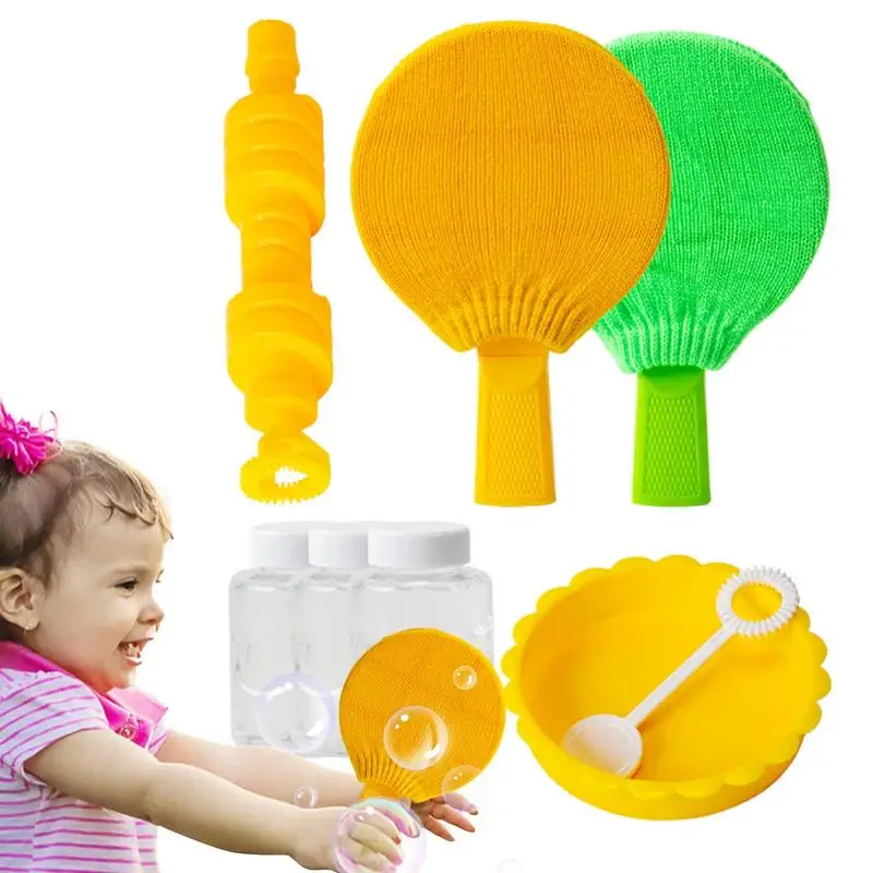

Большая пузырьковая палочка, расслабляющая пузырьковая игрушка с мягкой вязаной варежкой, пузырьковая палочка, продукты для парков, детского сада, дома