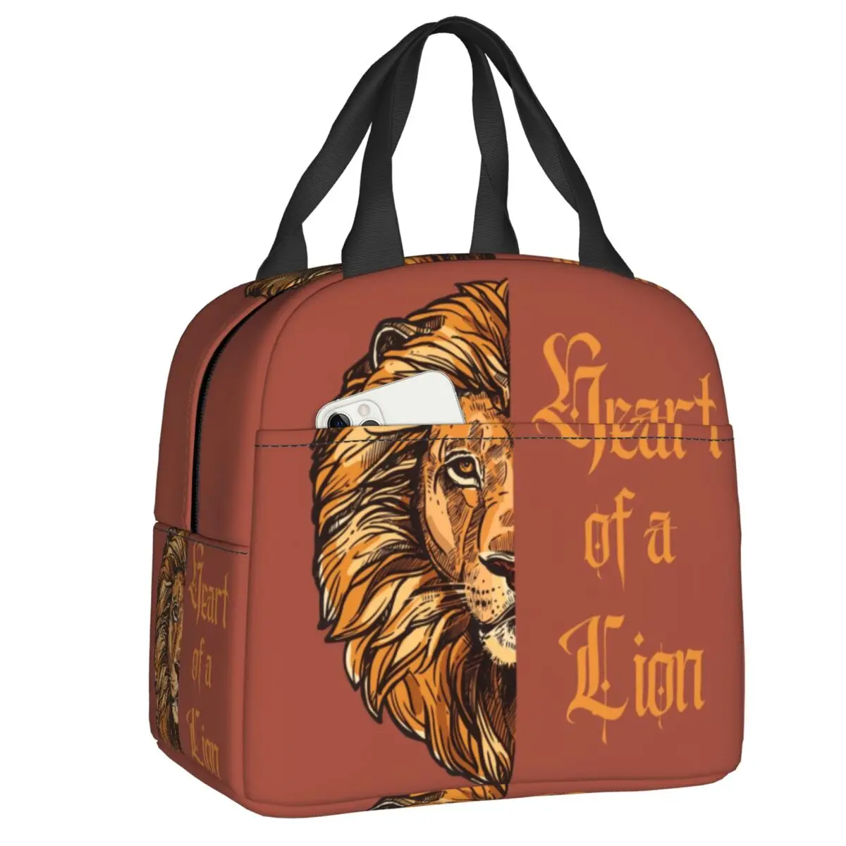 The Lion King Heart Of A Lion Art Insulated Lunch Bag for Work School Cute Simba Hakuna Matata Film Thermal Cooler Lunch Box
The Lion King Heart Of A Lion Art Insulated Lunch Bag for Work School Cute Simba Hakuna Matata Film Thermal Cooler Lunch Box