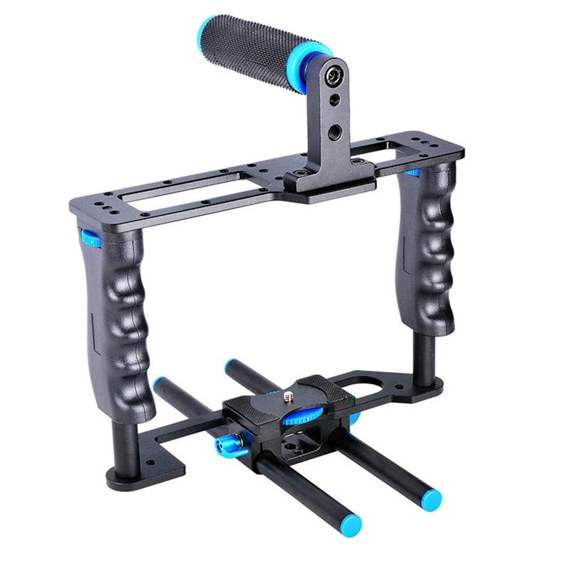 C2 DSLR Camera Mount With Top Handle Grip Photo Studio Kit Rabbit Cage Stabilizer Camera Cage For Sony A7 A7R
C2 DSLR Camera Mount With Top Handle Grip Photo Studio Kit Rabbit Cage Stabilizer Camera Cage For Sony A7 A7R
