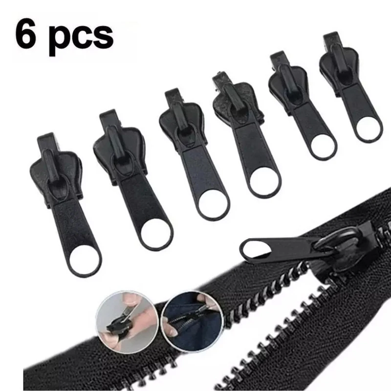 6PCS Instant Zipper Slider Universal Replacement Zipper Material Easy Repair For DIY Sewing Accessories Clothes Handbags Design
6PCS Instant Zipper Slider Universal Replacement Zipper Material Easy Repair For DIY Sewing Accessories Clothes Handbags Design