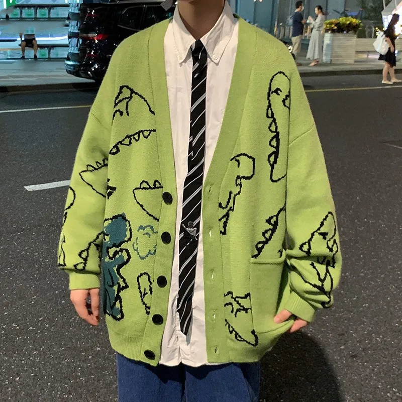 2022 Oversized Cardigan Knitted Sweater Streetwear Loose Male Top Coat 2022 Hip Hop Sweater Cartoon Pattern Pullovers
2022 Oversized Cardigan Knitted Sweater Streetwear Loose Male Top Coat 2022 Hip Hop Sweater Cartoon Pattern Pullovers