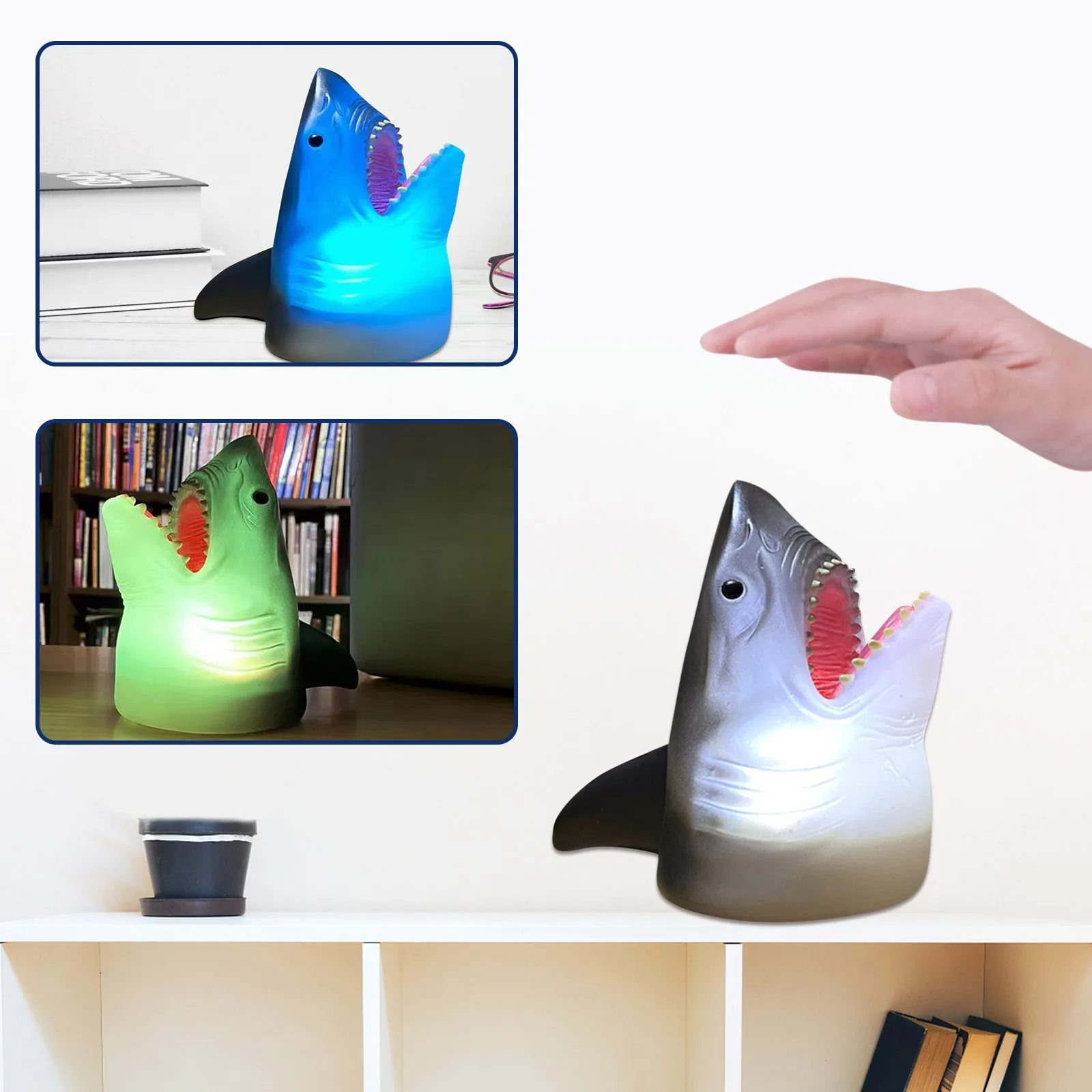 Cute Shark Led Night Light Silicone Pat Light Colorful Night Lamp Color Changing Silicone Baby Night Light Kids Children Gift
Cute Shark Led Night Light Silicone Pat Light Colorful Night Lamp Color Changing Silicone Baby Night Light Kids Children Gift