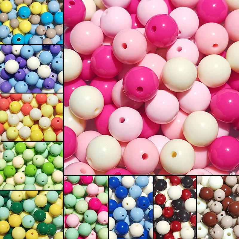 Solid Colour Glossy Acrylic 14mm Colour Blocking Round Beads DIY Bracelets Necklaces Strings Loose Beads Jewellery Accessories
Solid Colour Glossy Acrylic 14mm Colour Blocking Round Beads DIY Bracelets Necklaces Strings Loose Beads Jewellery Accessories
