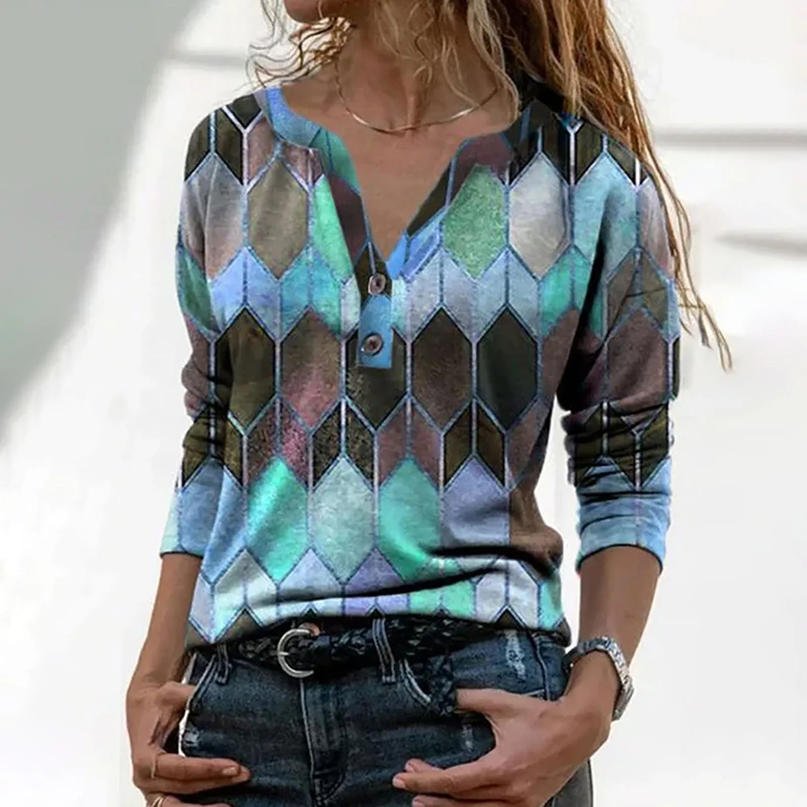 V-Neck Sleeve Women's Long Winter Fashionable Casual Button Shirt Top Women's Short Sleeve Blouses Women T Shirts And Blouses
V-Neck Sleeve Women's Long Winter Fashionable Casual Button Shirt Top Women's Short Sleeve Blouses Women T Shirts And Blouses