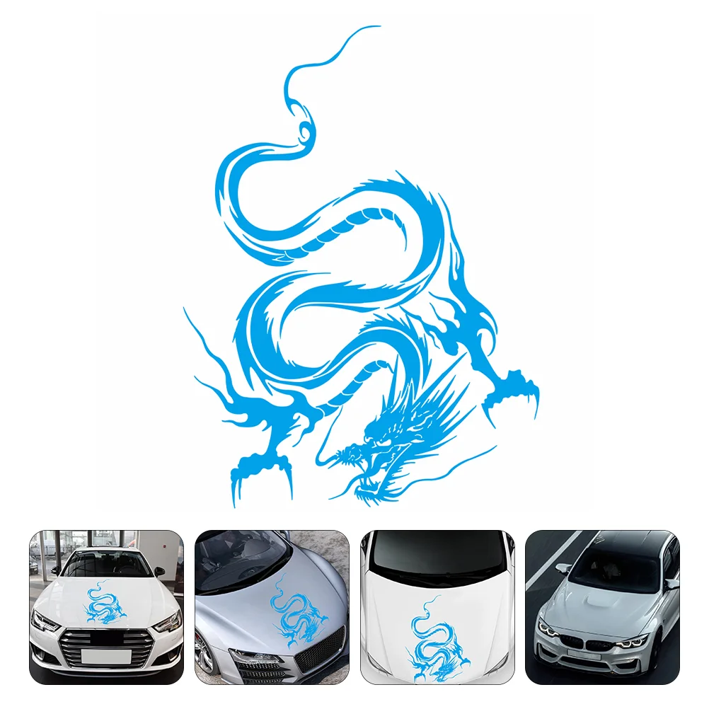 

Dragon Totem Machine Cover Sticker Car Bonnet Automobile Self-adhesive Bumper Stickers