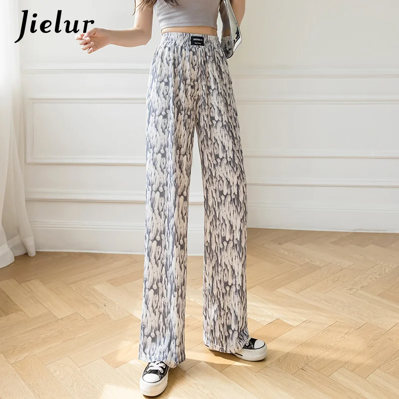 Tie-dyed Wide-leg Women's Pants Summer Thin High-waist Loose Straight Trousers Female Casual Blue Coffee Pant Women
Tie-dyed Wide-leg Women's Pants Summer Thin High-waist Loose Straight Trousers Female Casual Blue Coffee Pant Women