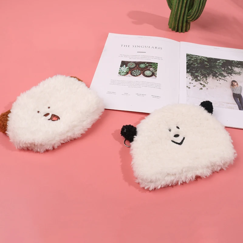 Ins Cute Little Face Puppy Plush Coin Purse ID Bus Credit Card Document Keys Storage Money Wallet Case Portable Kawai Coin Bags
Ins Cute Little Face Puppy Plush Coin Purse ID Bus Credit Card Document Keys Storage Money Wallet Case Portable Kawai Coin Bags
