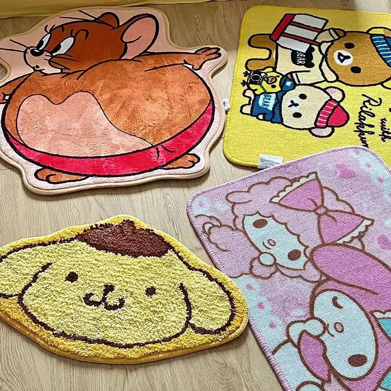Sanria Jerry Home Foyer Cute Pine Bear Absorbent Non-Slip Floor Mat Kawaii Doormat and Washable Melodys Pom Purin Plush Soft Rug 
Sanria Jerry Home Foyer Cute Pine Bear Absorbent Non-Slip Floor Mat Kawaii Doormat and Washable Melodys Pom Purin Plush Soft Rug
