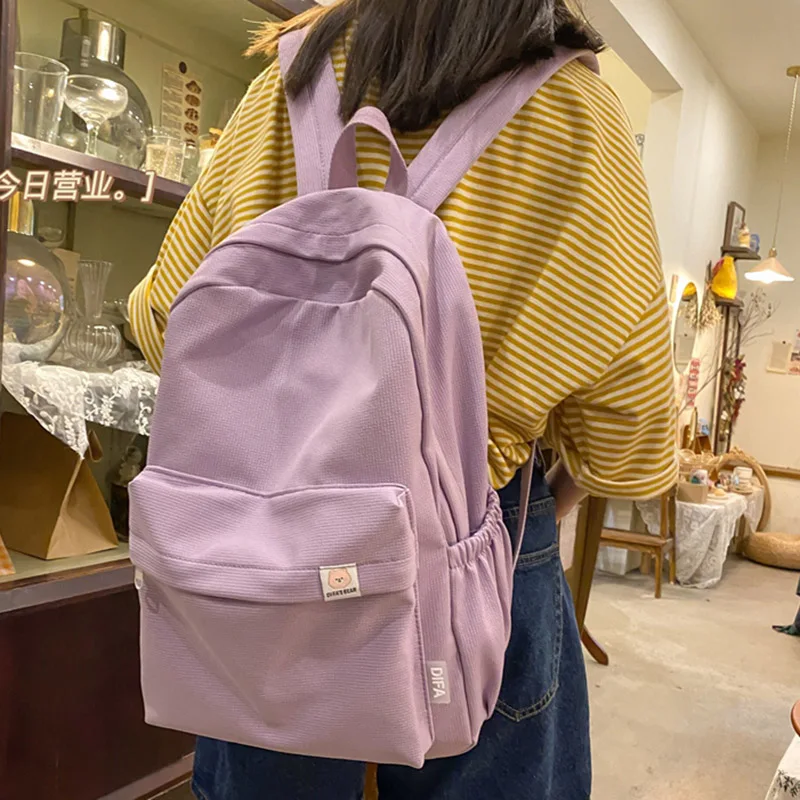 New Waterproof Nylon Women Backpack Female Travel Bag Backpacks Schoolbag for Teenage Girls Solid Color Bookbag Mochila Bookbag
New Waterproof Nylon Women Backpack Female Travel Bag Backpacks Schoolbag for Teenage Girls Solid Color Bookbag Mochila Bookbag