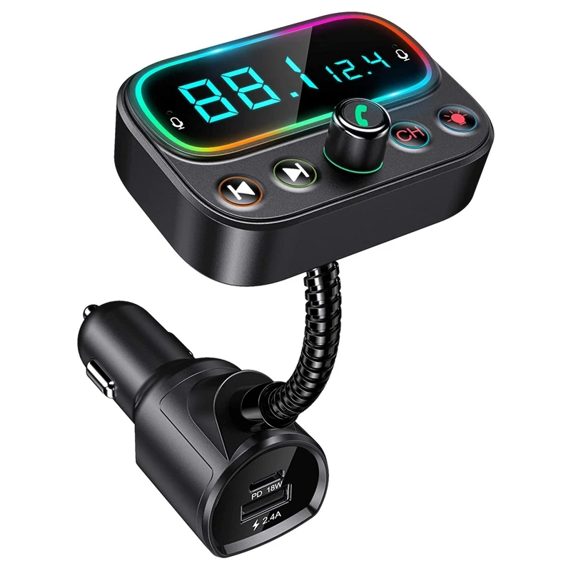 Bluetooth 5.0 FM Transmitter For Car With Dual Mic 2.0Inch LCD Display Car Music Player Support U Disk/AUX Output
Bluetooth 5.0 FM Transmitter For Car With Dual Mic 2.0Inch LCD Display Car Music Player Support U Disk/AUX Output