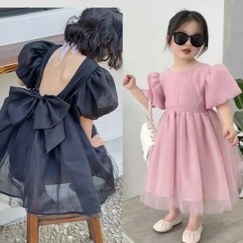 Girls Princess Dress 2022 Korean Version Summer New Children'S Temperament Black Dress Puff Sleeves Swing Dress
Girls Princess Dress 2022 Korean Version Summer New Children'S Temperament Black Dress Puff Sleeves Swing Dress