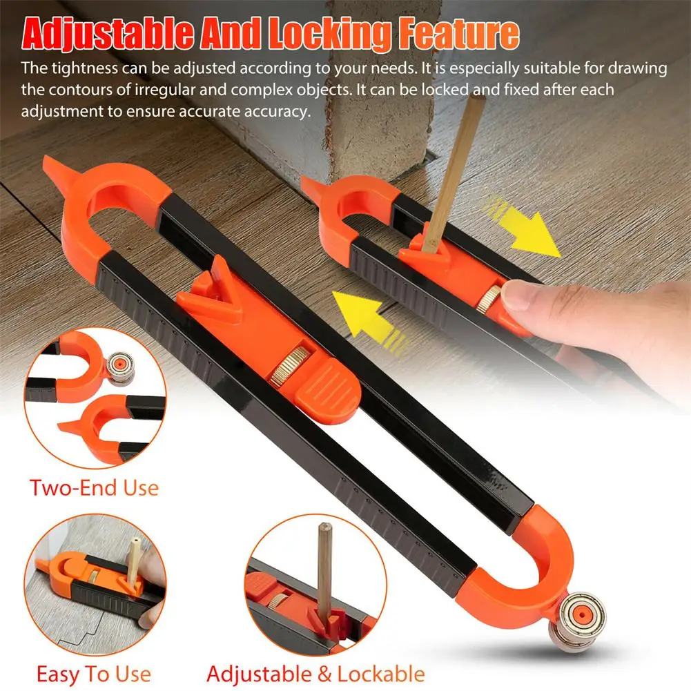 Precise Contour Gauge With Lock Adjustable Locking Function Profile Scribing Ruler Carpenter Measuring Tool Free Shipping
Precise Contour Gauge With Lock Adjustable Locking Function Profile Scribing Ruler Carpenter Measuring Tool Free Shipping