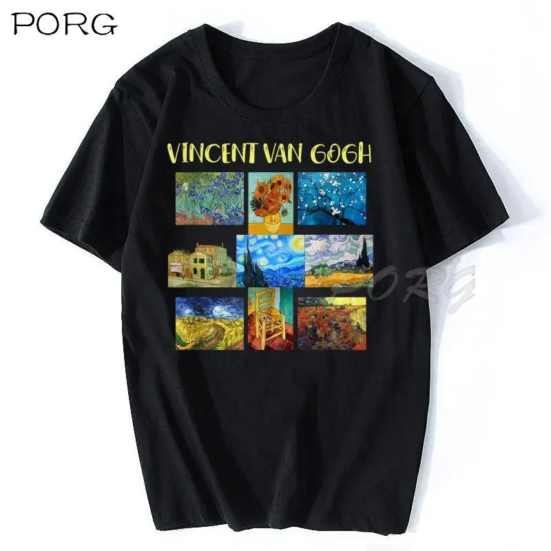 Van Gogh Summer Hot Short Sleeve Printing T-shirt Fashion Trend Art Clothing Gothic Tshirt Oversize Men Shirt Vintage T-shirt
Van Gogh Summer Hot Short Sleeve Printing T-shirt Fashion Trend Art Clothing Gothic Tshirt Oversize Men Shirt Vintage T-shirt