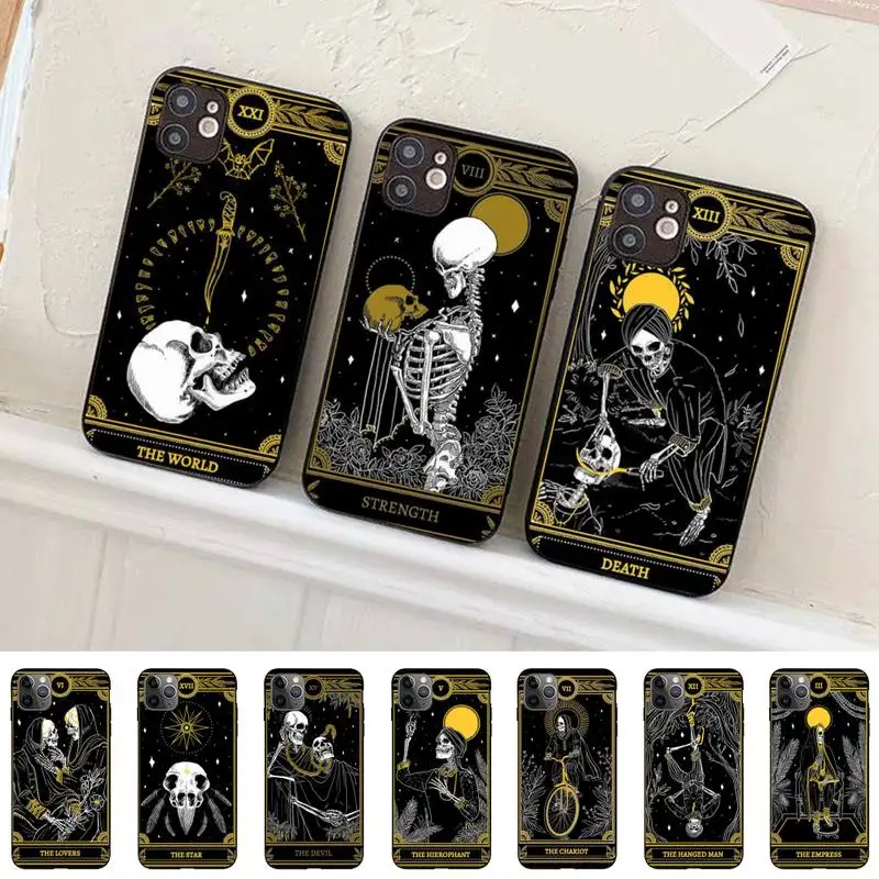 Yinuoda death Tarot Phone Case for iPhone 11 12 13 Mini Pro Max 8 7 6 6S Plus X 5 SE 2020 XR XS Funda Case
Yinuoda death Tarot Phone Case for iPhone 11 12 13 Mini Pro Max 8 7 6 6S Plus X 5 SE 2020 XR XS Funda Case