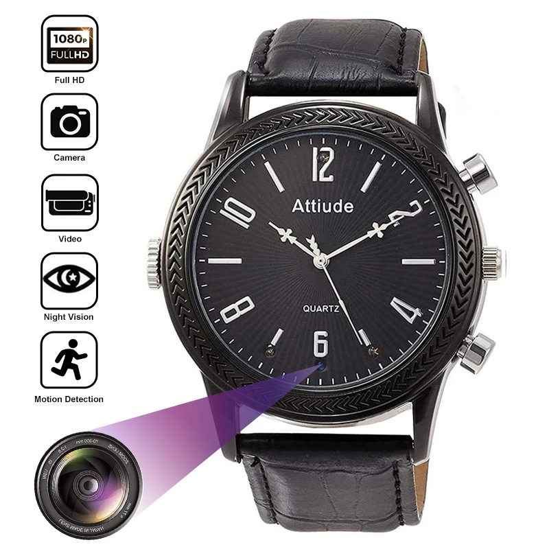 HD 1080P Video Recorder Mini Camera Watch Nanny Cam Wireless IR Night Vision Motion Detection Micro Camcorder Action Cameras
HD 1080P Video Recorder Mini Camera Watch Nanny Cam Wireless IR Night Vision Motion Detection Micro Camcorder Action Cameras
