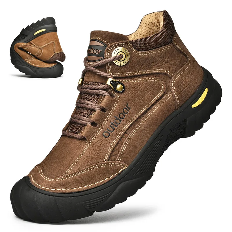 2023 Black Genuine Leather Comfy Men's Shoes Fashion Luxury Brand Men Boots New Design Outdoor Hiking Boots Man Casual Boots
2023 Black Genuine Leather Comfy Men's Shoes Fashion Luxury Brand Men Boots New Design Outdoor Hiking Boots Man Casual Boots