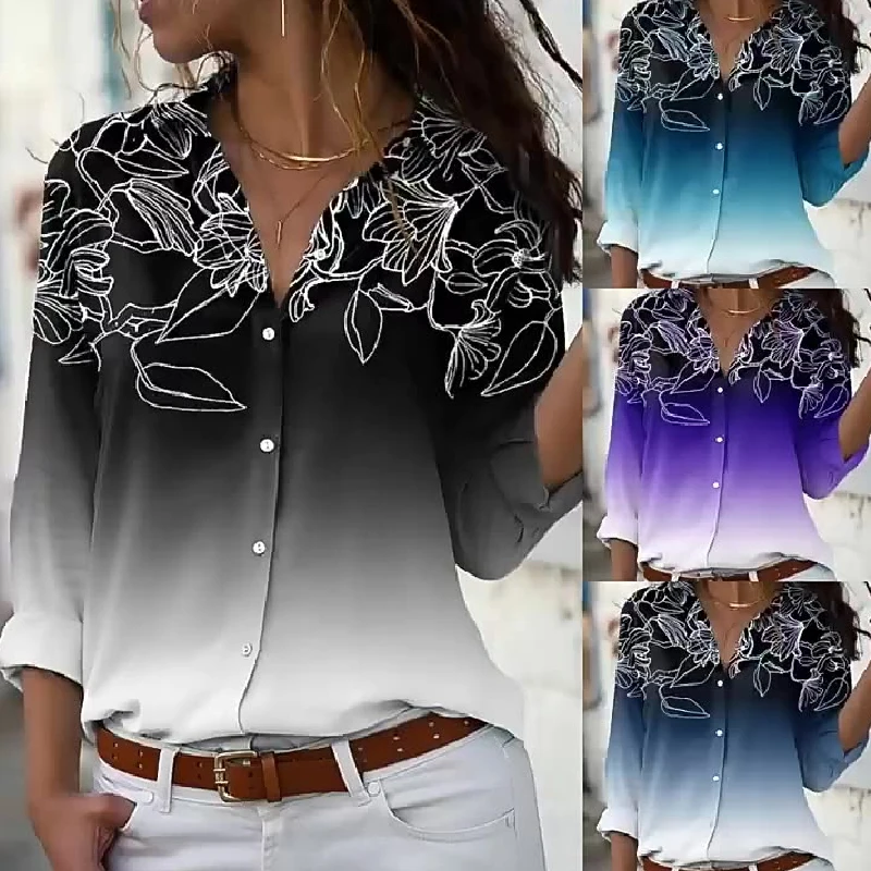 Loose Casual Women Shirt Tops Long Sleeve Fashion 2022 Office Lady Printed Shirts Button Up Turn Down Collar Blouse Women 19787
Loose Casual Women Shirt Tops Long Sleeve Fashion 2022 Office Lady Printed Shirts Button Up Turn Down Collar Blouse Women 19787