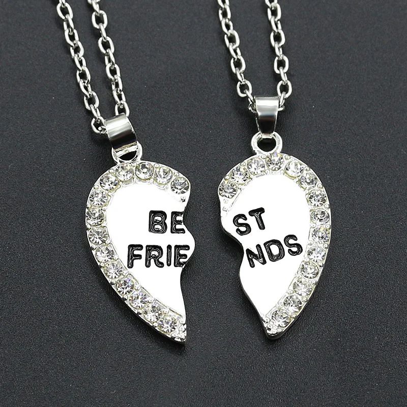 Best Friend Necklaces Men Women Fashion Jewelry Vintage Metal Heart Pendant Trendy Choker Sweater Chain Couple Accessories Gift
Best Friend Necklaces Men Women Fashion Jewelry Vintage Metal Heart Pendant Trendy Choker Sweater Chain Couple Accessories Gift