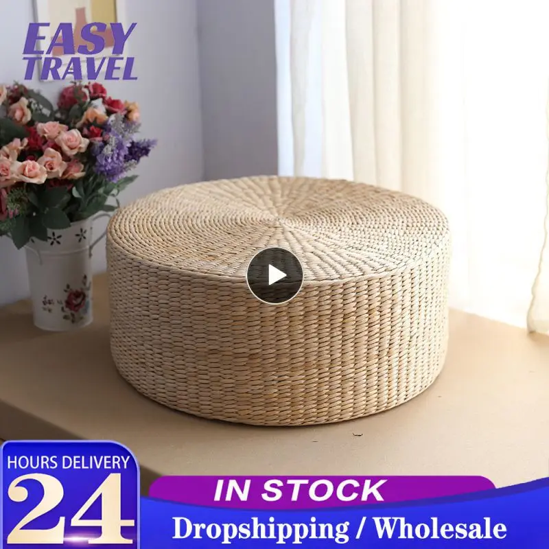 30x30x10cm Natural Straw Round Pouf Tatami Cushion Weave Handmade Pillow Floor Japanese Style Cushion With Silk Wadding Textile
30x30x10cm Natural Straw Round Pouf Tatami Cushion Weave Handmade Pillow Floor Japanese Style Cushion With Silk Wadding Textile