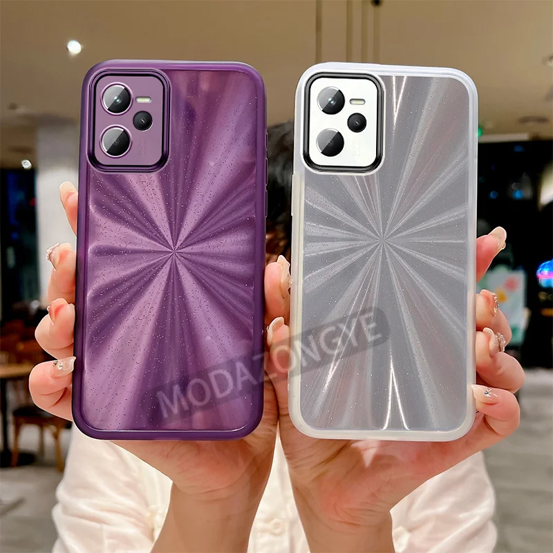 Для Realme Narzo 50A Prime чехол Красочный прозрачный для мобильного телефона из ТПУ с