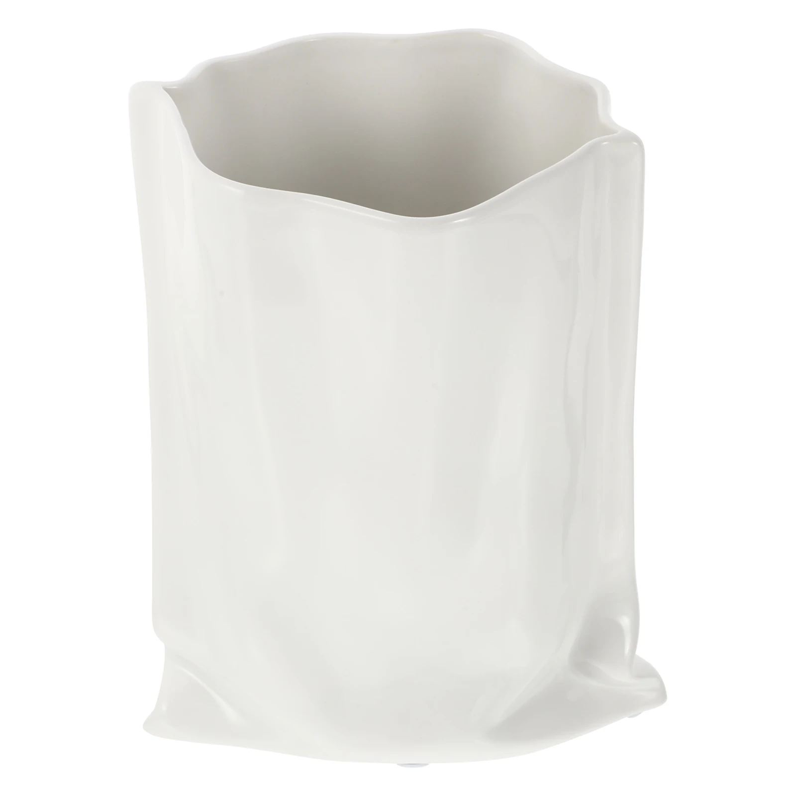 Creative Ceramic Craft Vase Creative Bag Shaped Flower Arrangement Vase Decor Ceramic pleated bag art vase decoration
Creative Ceramic Craft Vase Creative Bag Shaped Flower Arrangement Vase Decor Ceramic pleated bag art vase decoration