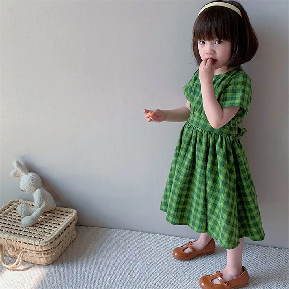 Toddler Girl Dress 2022 Summer New Baby Girl Backless Plaid Dress Light and Sweet Children's Princess Dress Girl Clothing 2-6 Y
Toddler Girl Dress 2022 Summer New Baby Girl Backless Plaid Dress Light and Sweet Children's Princess Dress Girl Clothing 2-6 Y