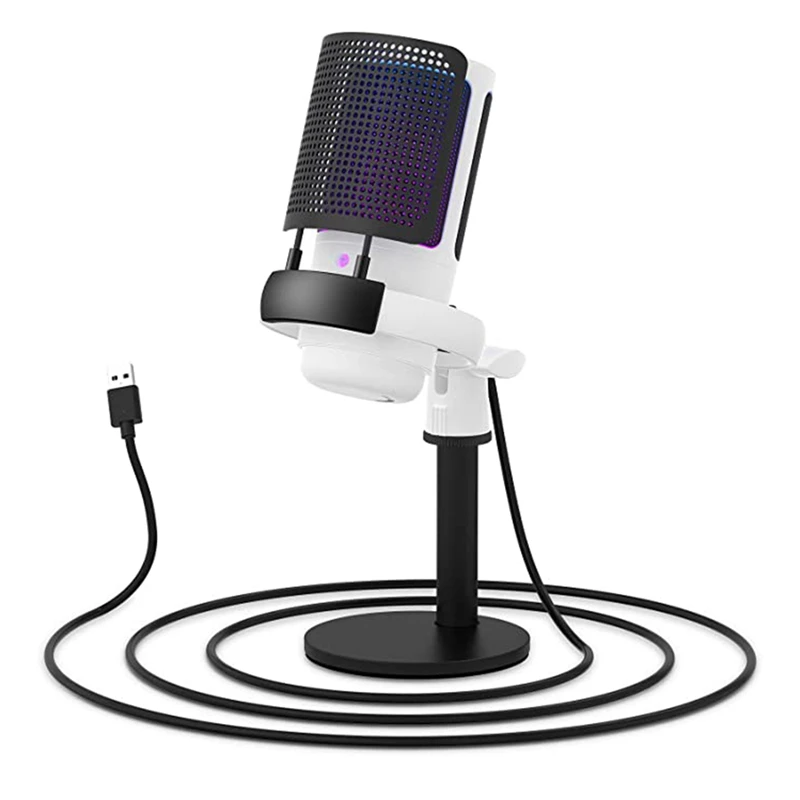 Игровой микрофон, USB-микрофон для ПК с RGB-управлением, беззвучным сенсорным экраном, регулятор усиления
Игровой микрофон, USB-микрофон для ПК с RGB-управлением, беззвучным сенсорным экраном, регулятор усиления