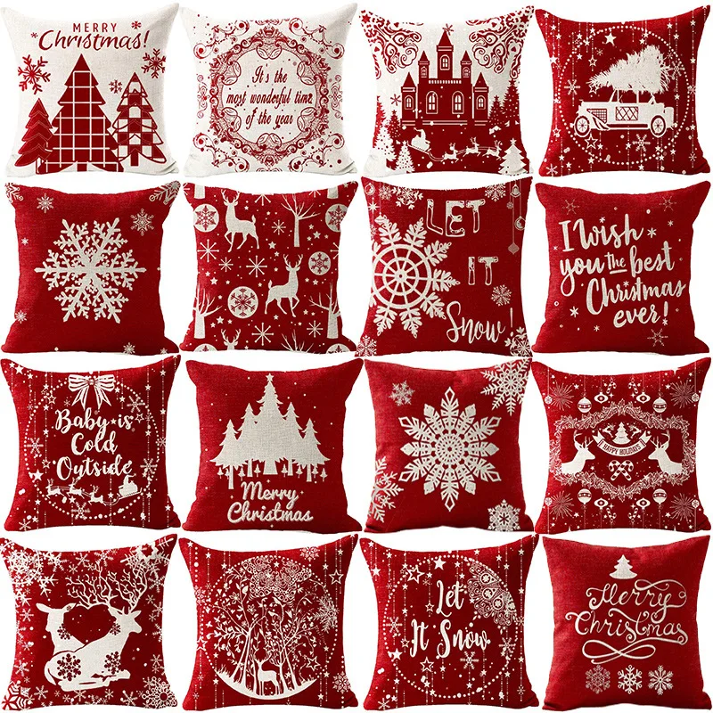 Merry Christmas Cushion Cover Snowflake Pattern Pillowcase 45cm 2023 Christmas Decorations for Home Ornament New Year Decor
Merry Christmas Cushion Cover Snowflake Pattern Pillowcase 45cm 2023 Christmas Decorations for Home Ornament New Year Decor