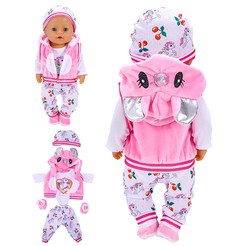 2022 New Born New Baby Fit 18 inch 43cm Doll Clothes Accessories 5-piece Rose Red Unicorn One-piece Dress For Baby Birthday Gift
2022 New Born New Baby Fit 18 inch 43cm Doll Clothes Accessories 5-piece Rose Red Unicorn One-piece Dress For Baby Birthday Gift