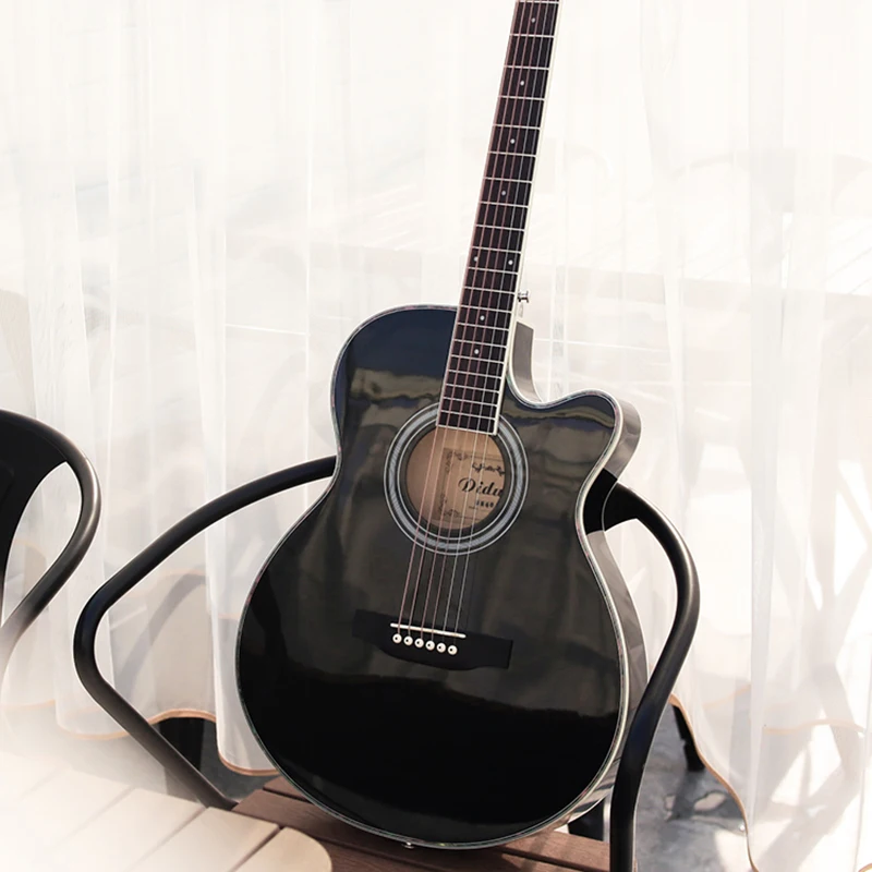 

Классическая реликсовая Акустическая гитара, 6 струн, полый корпус, футляр для путешественника, гитара для левой фотопрактики, гитара Acustica, ...