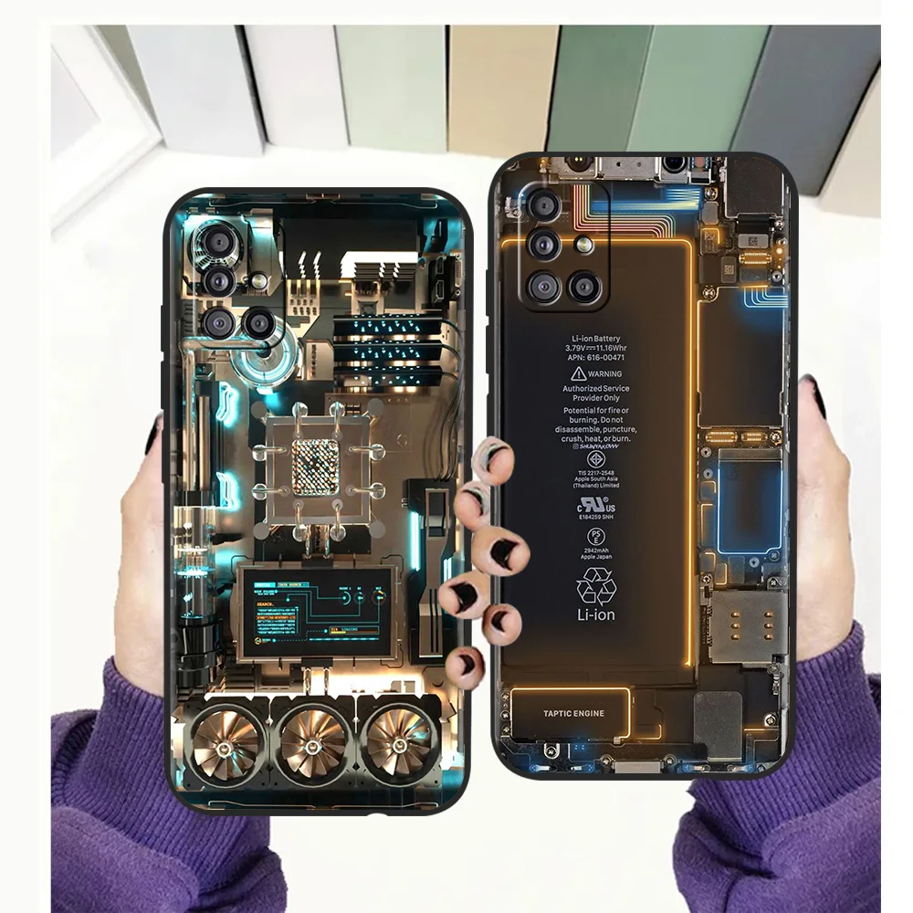 Circuit Board Phone Case Cover For Samsung A13 A22 A32 A52 A72 A51 A71 A21S A31 A41 5G Silicon Shockproof Luxury Shell Coque TPU
Circuit Board Phone Case Cover For Samsung A13 A22 A32 A52 A72 A51 A71 A21S A31 A41 5G Silicon Shockproof Luxury Shell Coque TPU