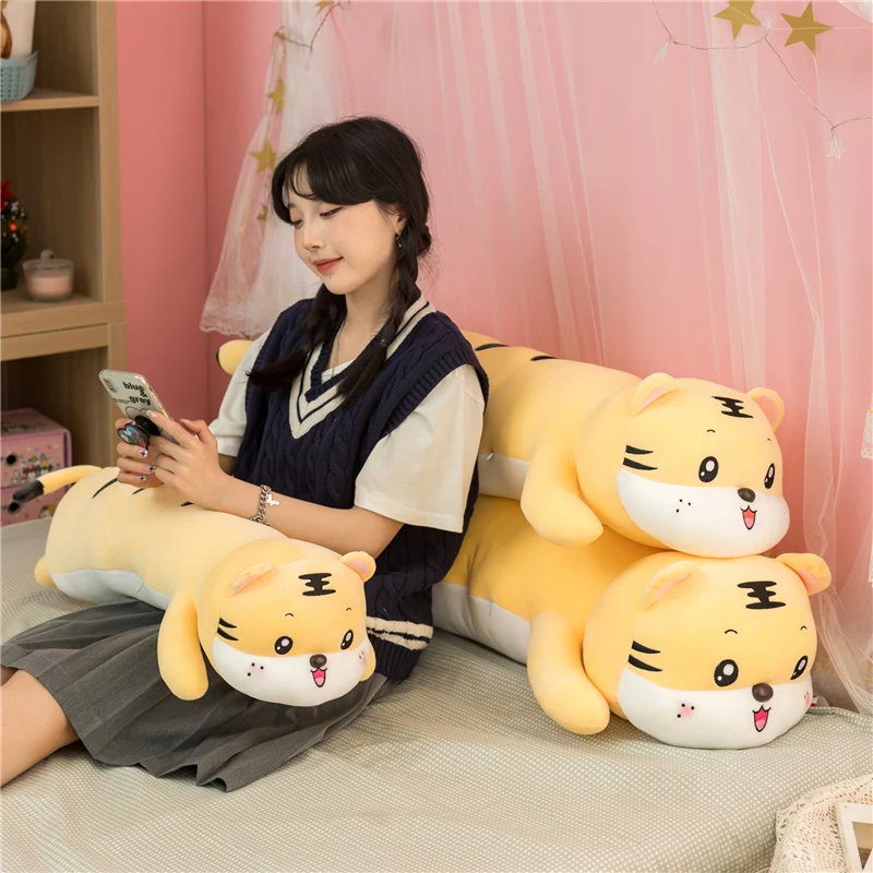 1pc 80-120cm Cute Lying Tiger Plush Toy Stuffed Fluffy Animal Doll Girlfriend Sleepy Huggable Pillow Baby Kids Birthday Gift 
1pc 80-120cm Cute Lying Tiger Plush Toy Stuffed Fluffy Animal Doll Girlfriend Sleepy Huggable Pillow Baby Kids Birthday Gift