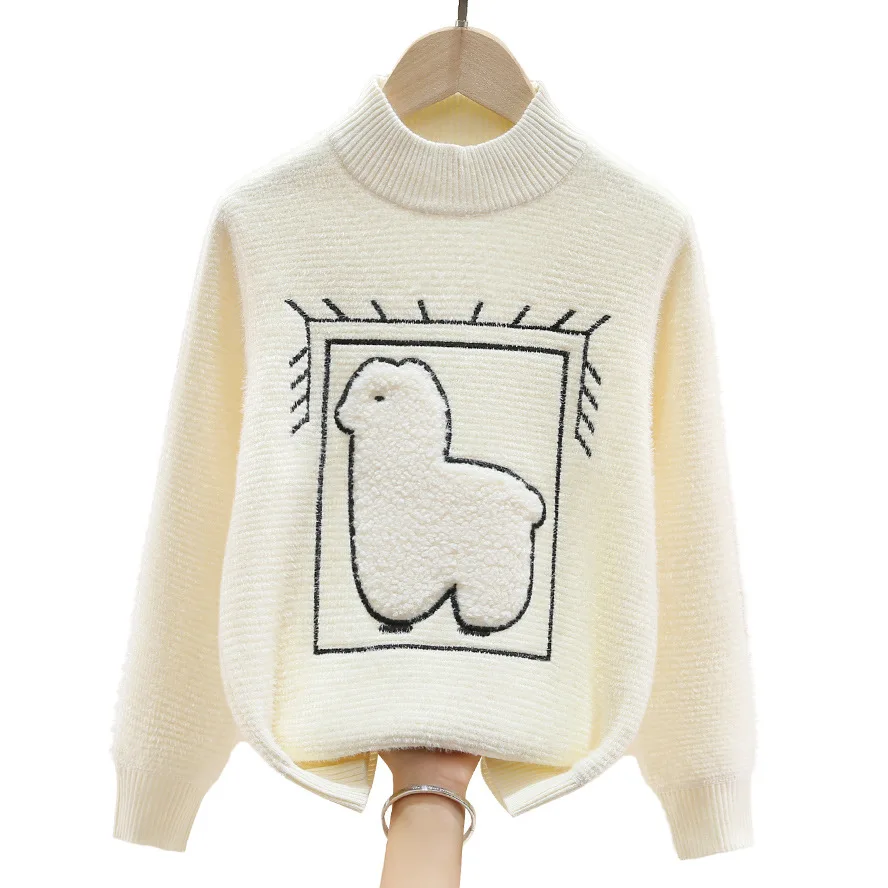Children's Sweaters For Girls 2022 Autumn Winter Fashion Cartoon Kids Knitted Thicken Warm Pullovers Inner Fleece LC690
Children's Sweaters For Girls 2022 Autumn Winter Fashion Cartoon Kids Knitted Thicken Warm Pullovers Inner Fleece LC690