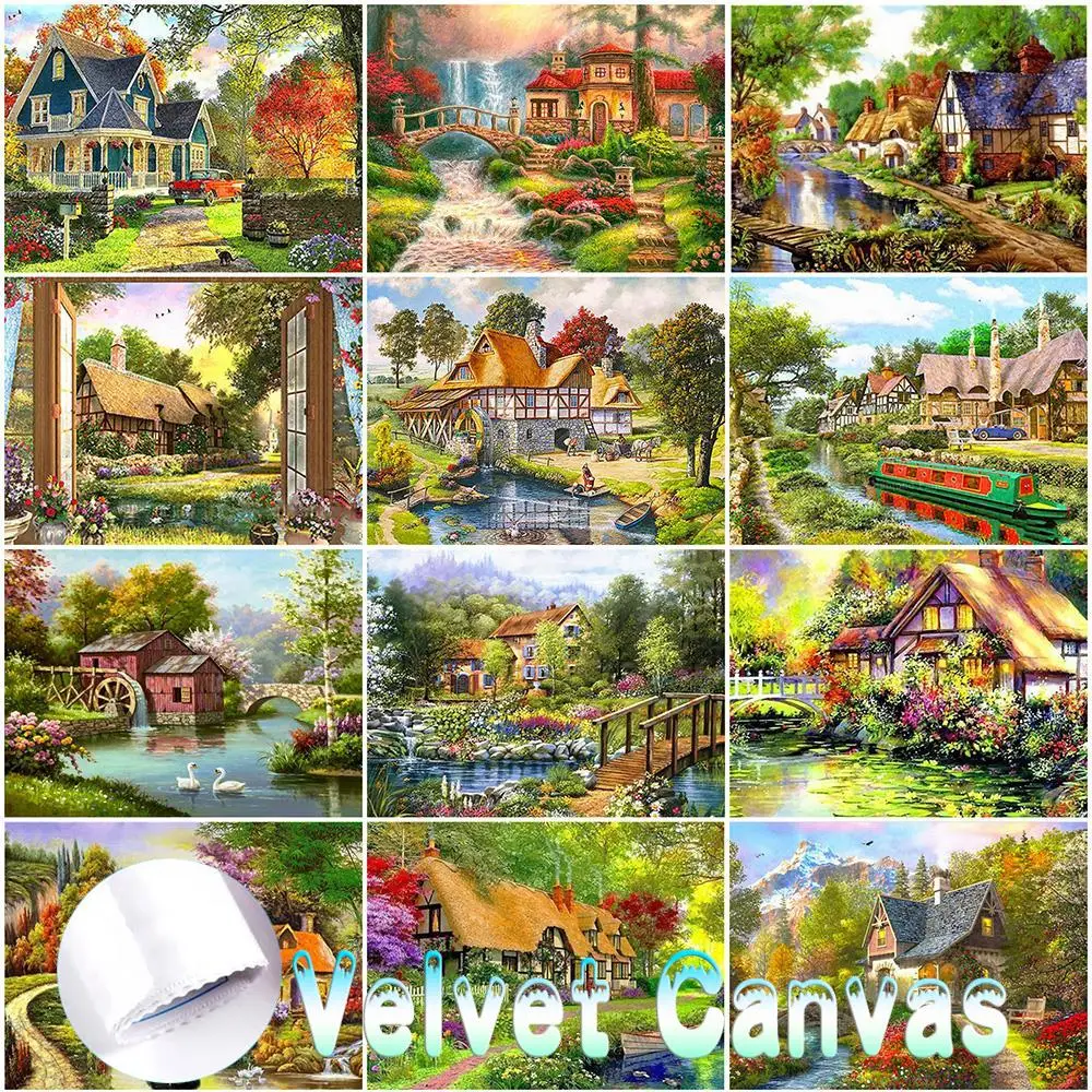 5D DIY Velvet Canvas Diamond Painting Landscape Full Square Diamond Embroidery House Mosaic Rhinestone Pictures Art Home Decor
5D DIY Velvet Canvas Diamond Painting Landscape Full Square Diamond Embroidery House Mosaic Rhinestone Pictures Art Home Decor