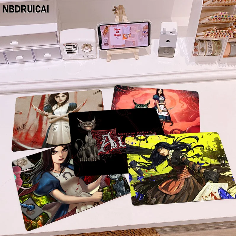 American Mcgees Alice Mousepad Rubber Small Cartoon Anime Gaming Mouse Pad Keyboard Mouse Mats Smooth Company For PC Carpet
American Mcgees Alice Mousepad Rubber Small Cartoon Anime Gaming Mouse Pad Keyboard Mouse Mats Smooth Company For PC Carpet