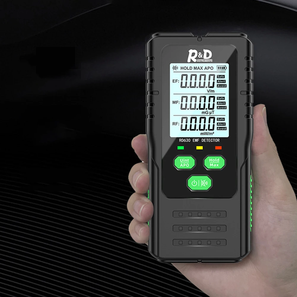 3 In 1 EF MF RF Radiation Meter Electromagnetic Field Radiation Detector LCD Digital Handheld Portable Anti-slip for Home&Office
3 In 1 EF MF RF Radiation Meter Electromagnetic Field Radiation Detector LCD Digital Handheld Portable Anti-slip for Home&Office