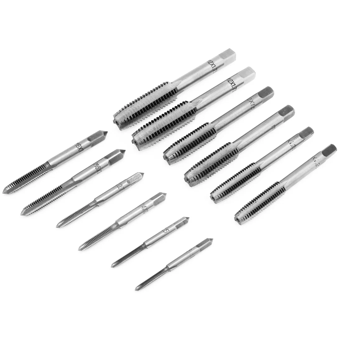 12pcs Hand Screw Tap Thread Metric Plugs Taps Set M3 M4 M6 M8 M10 M12 Thread Tool Metric Plug Tap Set Straight Flute Drill Set
12pcs Hand Screw Tap Thread Metric Plugs Taps Set M3 M4 M6 M8 M10 M12 Thread Tool Metric Plug Tap Set Straight Flute Drill Set