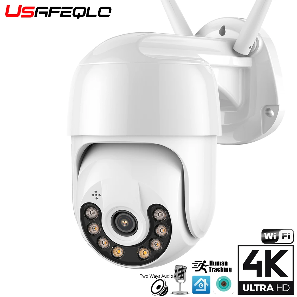 

4K 8MP Security Camera WIFI Outdoor PTZ Speed Dome Wireless IP Camera CCTV Pan Tilt 4XZoom IR Network Surveillance P2P CAM