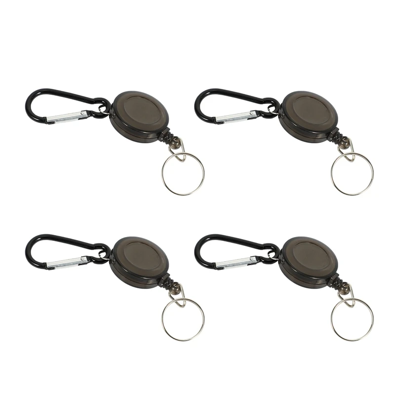 Lot 4 Badge Holder Winder Holder Keychain Retractable Carabiner Belt Clip ID Card Card Holder-Black
Lot 4 Badge Holder Winder Holder Keychain Retractable Carabiner Belt Clip ID Card Card Holder-Black
