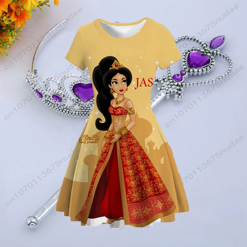 Cute Princess Dress Summer Disney Princess Collection Cartoon Round Neck Short Sleeve Dress Print Baby Girl Dress Party Dress
Cute Princess Dress Summer Disney Princess Collection Cartoon Round Neck Short Sleeve Dress Print Baby Girl Dress Party Dress