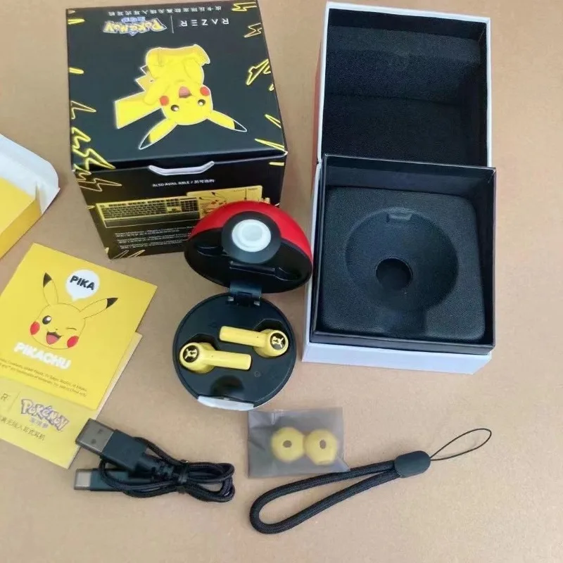 Pikachu Pokemon Razer Earphones Wireless Bluetooth 5.0 Sport Noise Reduction Headphones Touch Control Microphone Universal
Pikachu Pokemon Razer Earphones Wireless Bluetooth 5.0 Sport Noise Reduction Headphones Touch Control Microphone Universal