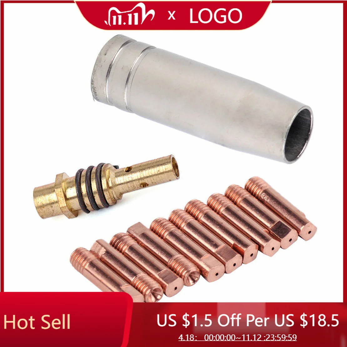 12pcs/Set MB 15AK MIG/MAG Welding Contact Tips 0.8x25mm M6 Gas Nozzle Tip Holder Welding Accessories
12pcs/Set MB 15AK MIG/MAG Welding Contact Tips 0.8x25mm M6 Gas Nozzle Tip Holder Welding Accessories