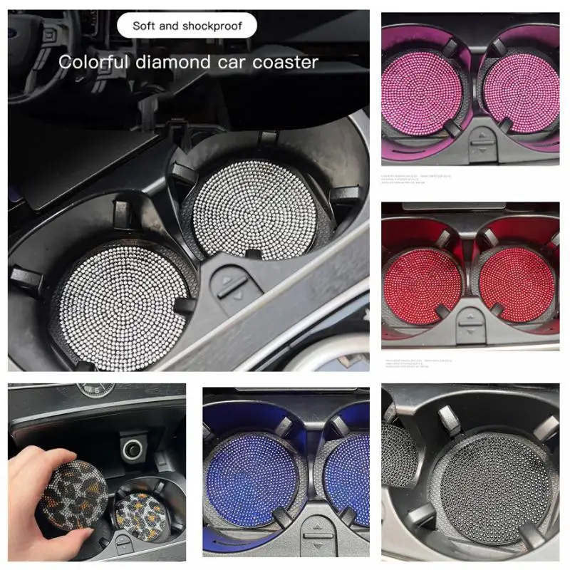 Car Accessories Diamond Car Coaster Water Cup Slot Non-Slip Mat Silica Gel Pad Cup Holder Mat Car Gadget Decor
Car Accessories Diamond Car Coaster Water Cup Slot Non-Slip Mat Silica Gel Pad Cup Holder Mat Car Gadget Decor