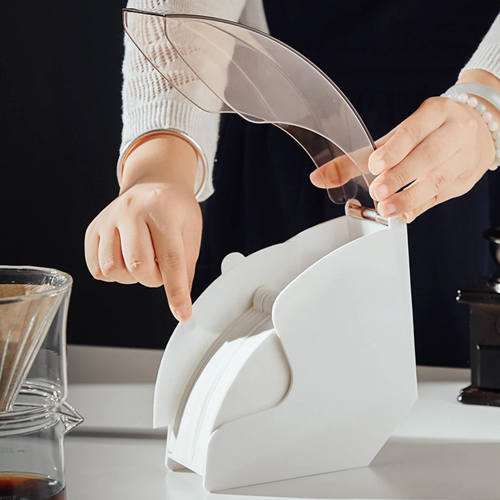 Hand Drip Coffee Filter Paper Holder Storage Rack With Acrylic Cover Dispenser Storage Barista Tools For Home Kitchen Utensils
Hand Drip Coffee Filter Paper Holder Storage Rack With Acrylic Cover Dispenser Storage Barista Tools For Home Kitchen Utensils