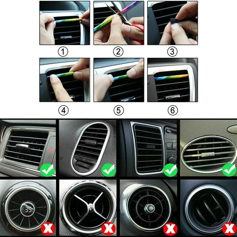 10 Pcs Car Accessories Auto Silver Air Conditioner Air Outlet Decoration Strip PVC 20cm Silver Car Decoration Strips
10 Pcs Car Accessories Auto Silver Air Conditioner Air Outlet Decoration Strip PVC 20cm Silver Car Decoration Strips