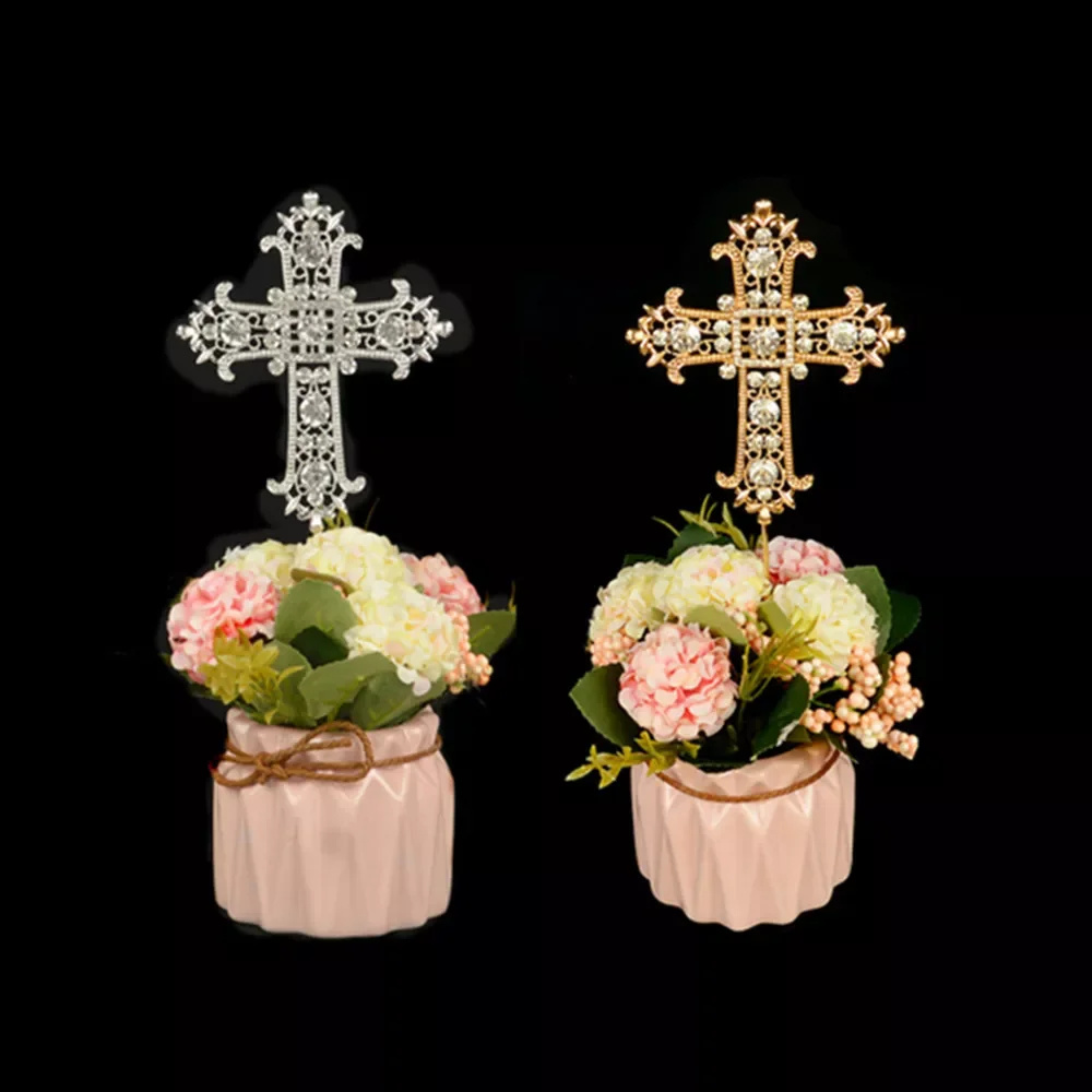Gold & Silver Diamond Cross Cake Topper Religious Wedding Christening First Communion Birthday Party Marriage Decoration,Q
Gold & Silver Diamond Cross Cake Topper Religious Wedding Christening First Communion Birthday Party Marriage Decoration,Q