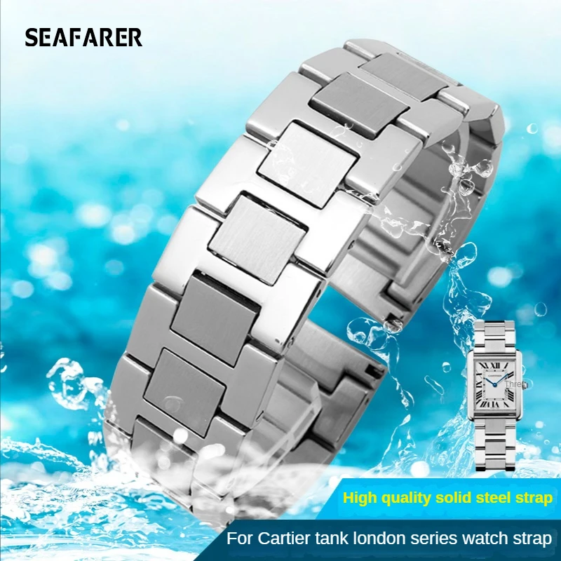 Stainless Steel Watch Band for Cartier Tank Solo Claire Men's and Women's Fine Steel Watch Strap 20 22mm
Stainless Steel Watch Band for Cartier Tank Solo Claire Men's and Women's Fine Steel Watch Strap 20 22mm