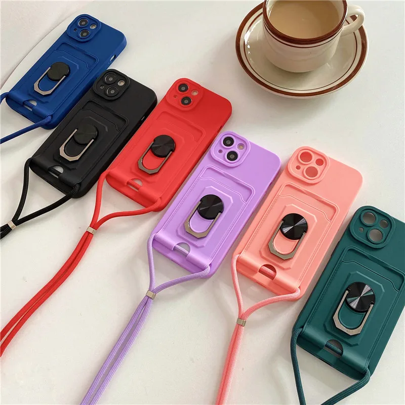 Long Lanyard Solid Color Phone Case Multifunction Soft Silicone Shell Cover For iPhone 13 12 MiNi 11 Pro Max XSMAX XR X 8 7 Plus
Long Lanyard Solid Color Phone Case Multifunction Soft Silicone Shell Cover For iPhone 13 12 MiNi 11 Pro Max XSMAX XR X 8 7 Plus
