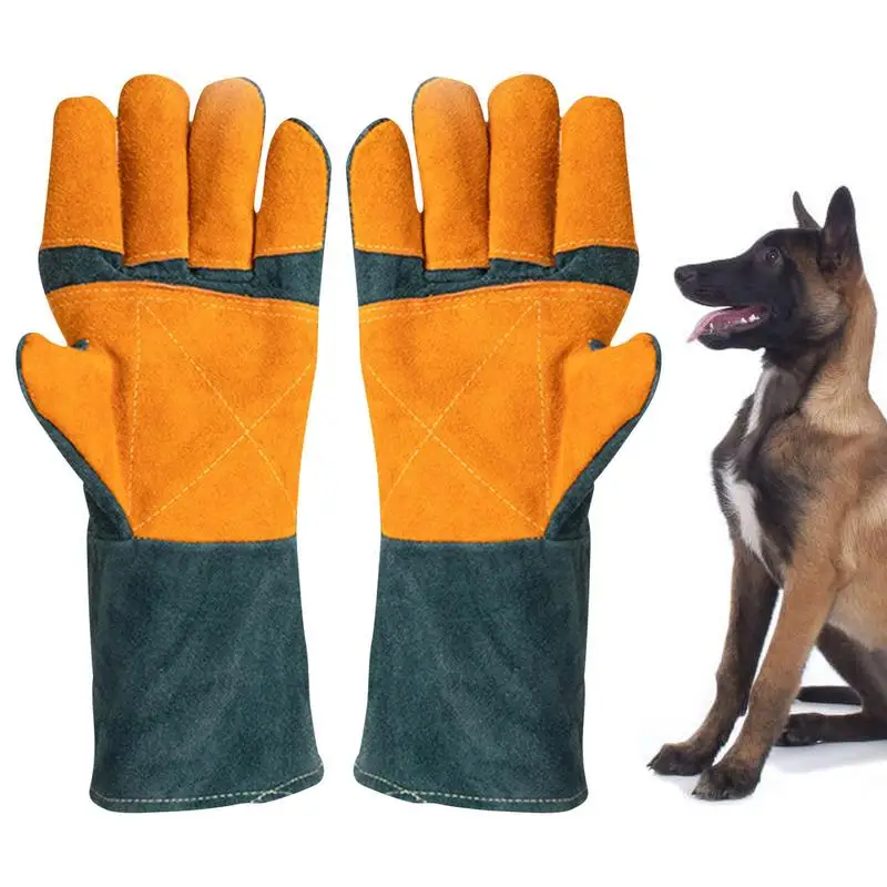 

Animal Handling Gloves Multipurpose Pet Glove For Grooming Puncture And Scratch Resistant Dog Bite Sleeve Pet Trapping Supplies